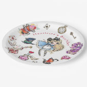 Storybook Alice Birthday Celebration Plates Pappteller (Schrägansicht)