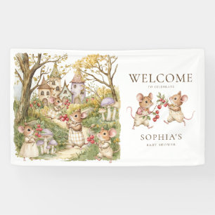 Storybook Animals Watercolor Kinderdusche Banner