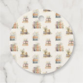 Storybook Baby Dusche Round Gevor Wildblume Pink Geschenkanhänger (Rückseite)