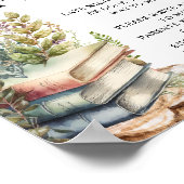 Storybook Baby Dusche Spate Night Diapers Poster (Ecke)