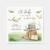 Storybook Baby Showbook Bücher Neues Kapitel Serviette (Vorderseite)