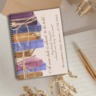 Storybook Baby Shower Customizing Gästebuch Notizblock