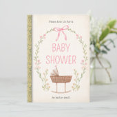 Storybook Baby Shower Einladung (Stehend Vorderseite)