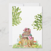 Storybook Baby Shower Einladung Neues Kapitel Buch (Rückseite)