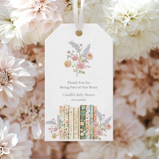 Storybook Baby Shower Geschenkanhänger