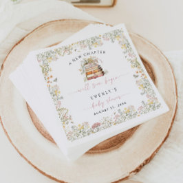 Storybook Baby Shower Paper Napkin Girl Wildblume Serviette
