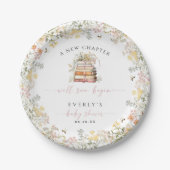 Storybook Baby Showpaper Plate Girl Wildblume Pappteller (Vorderseite)