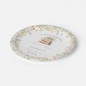 Storybook Baby Showpaper Plate Girl Wildblume Pappteller (Schrägansicht)