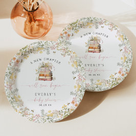 Storybook Baby Showpaper Plate Girl Wildblume Pappteller