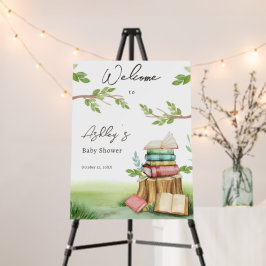 Storybook Babydusche Neues Kapitel Buch Willkommen