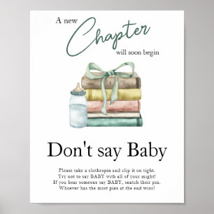 Storybook Babydusche - Sagen Sie nicht, Baby Poster