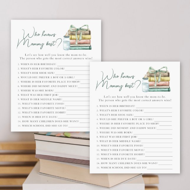 Storybook Babydusche - Wer kennt Mama am besten? (Von Creator hochgeladen)