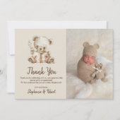 Storybook Bear Foto Babydusche Danke (Vorderseite)