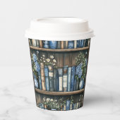 Storybook Blue Boy Library Book Baby Shower Pappbecher (Vorderseite)