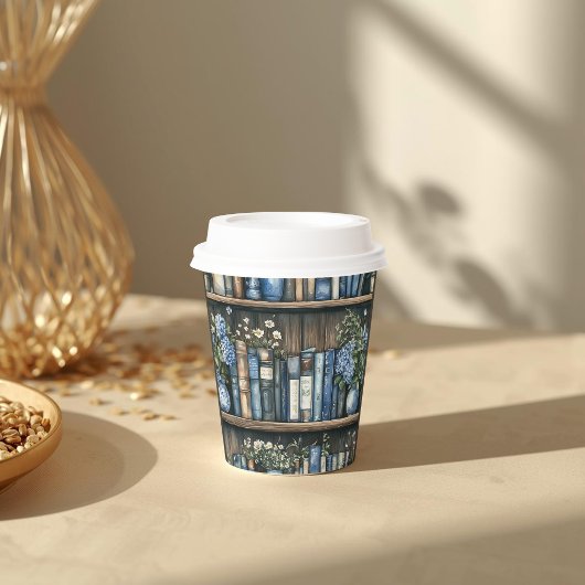 Storybook Blue Boy Library Book Baby Shower Pappbecher