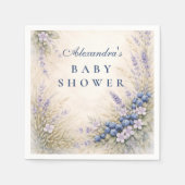 Storybook Blueberry Garden Baby Shower Serviette (Vorderseite)