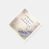 Storybook Blueberry Garden Baby Shower Serviette (Ecke)