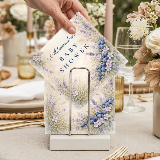 Storybook Blueberry Garden Baby Shower Serviette