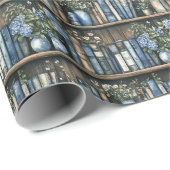 Storybook Boy Blue Library Book Baby Shower Geschenkpapier (Rolleneckpunkt)