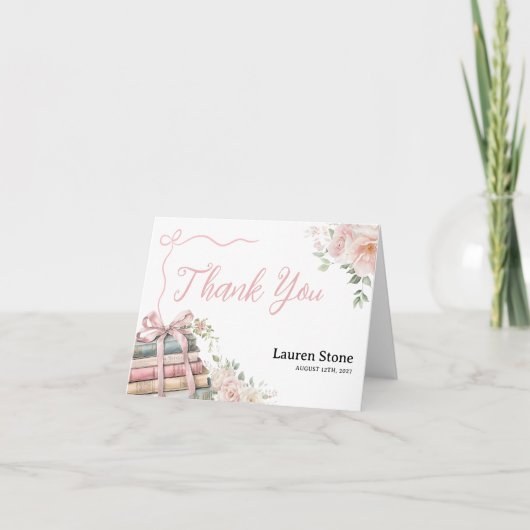 Storybook-Brautparty Dankeskarte (Vorderseite)