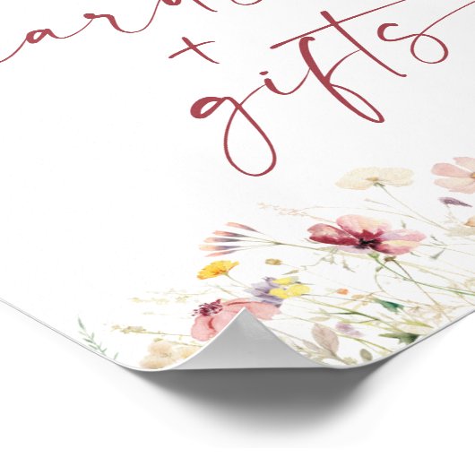 Storybook Brautparty Karten & Geschenke Unterschri Poster (Ecke)