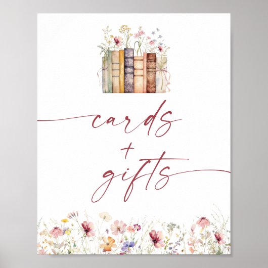 Storybook Brautparty Karten & Geschenke Unterschri Poster (Vorne)