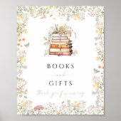 Storybook Bücher und Geschenke Unterschrift Wildbl Poster (Vorne)