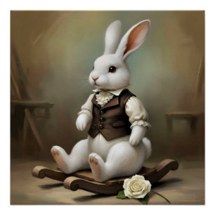 Storybook Bunny Poster