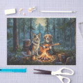 Storybook Campfire Hunde, Musik im Freien Seidenpapier (Handwerk)
