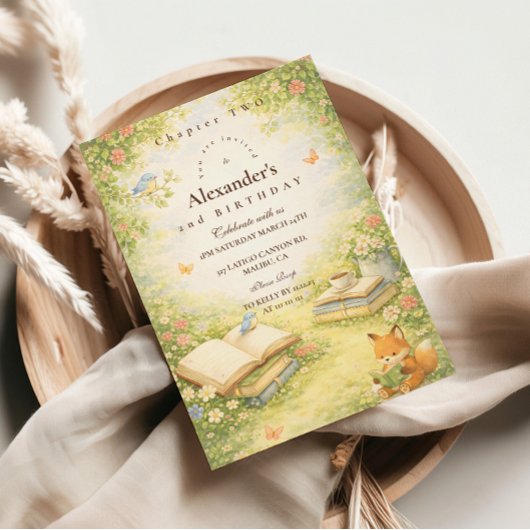 Storybook Chapter Two Birthday Einladung