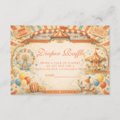 Storybook Circus Diapper Raffle Begleitkarte (Vorderseite)