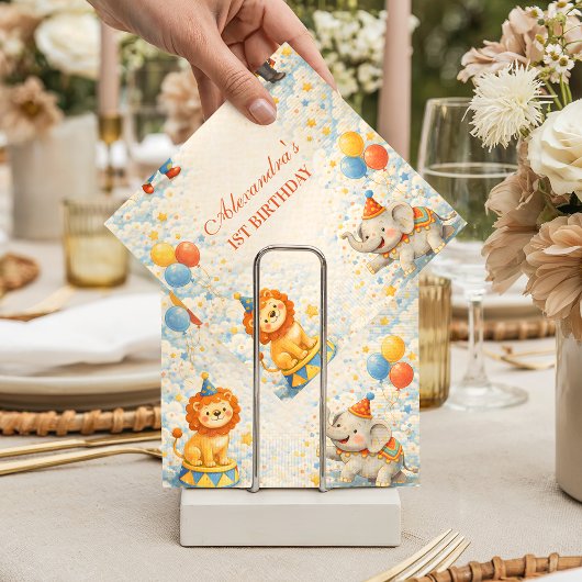 Storybook Circus Friends Birthday Serviette