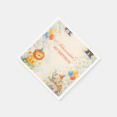 Storybook Circus Friends Birthday Serviette (Ecke)