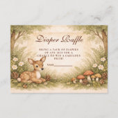 Storybook Deer Baby Diapper Raffle Begleitkarte (Vorderseite)