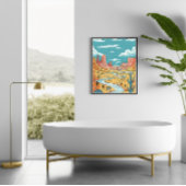 Storybook Desert Canyon Illustration Fotodruck