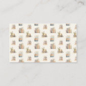 Storybook Diaper Raffeln Beilage Girl Floral Begleitkarte (Rückseite)