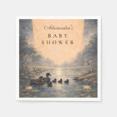 Storybook Duck Baby Shower Serviette (Vorderseite)