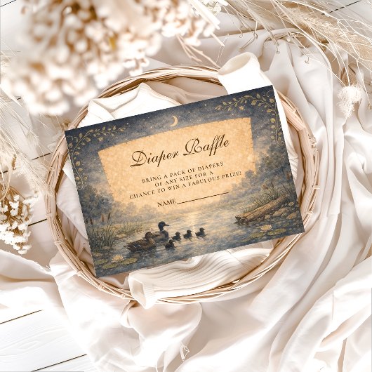 Storybook Duck Diapper Raffle Begleitkarte