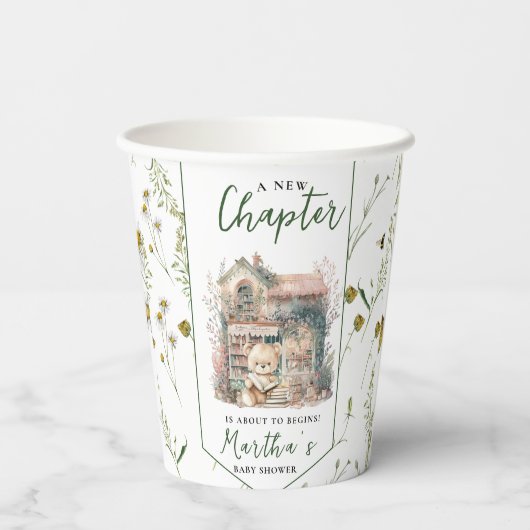 Storybook - Ein neues Kapitel über Begins Baby Dus Pappbecher (Rückseite)