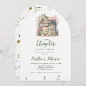 Storybook Ein neues Kapitel über die Kinderdusche Einladung (Vorne/Hinten)