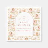 Storybook Fairy Baby Shower Serviette (Vorderseite)