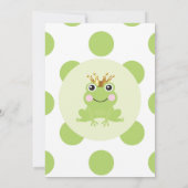 Storybook Fairy Tale Frog Prince Baby Dusche Einladung (Rückseite)