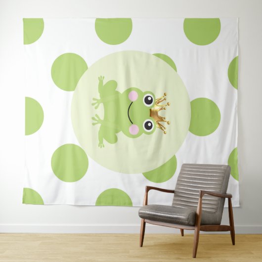 Storybook Fairy Tale Frog Prince Baby Dusche Wandteppich (Beispiel (Horizontal))