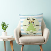 Storybook Fairy Tale Frog Prince Blue Birth Gesche Kissen (Stuhl )