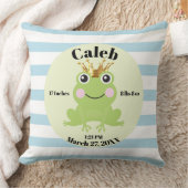 Storybook Fairy Tale Frog Prince Blue Birth Gesche Kissen (Decke)