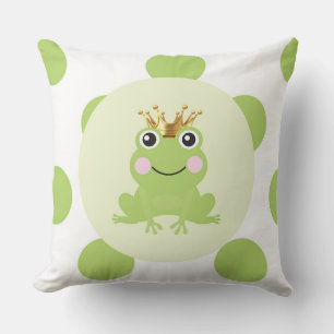 Storybook Fairy Tale Frog Prince Gold Crown Kissen