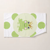 Storybook Fairy Tale Frog Prince Green Dots Badhandtuch Set (Handtuch)