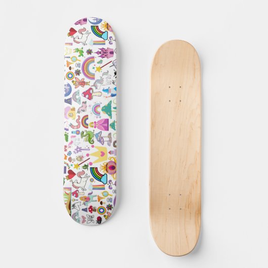 Storybook Fairytale Designer Skateboard Skate Deck (Vorderseite)