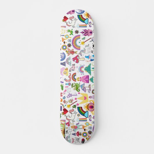 Storybook Fairytale Designer Skateboard Skate Deck (Vorne)