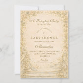 Storybook Fairytale Garden Baby Shower Einladung (Vorderseite)